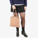 Chanel Surpique Leather Tote Bag