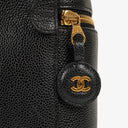 Chanel Black Leather Vanity Case