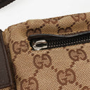 Gucci GG Beige/Brown Monogram Canvas Belt Bag