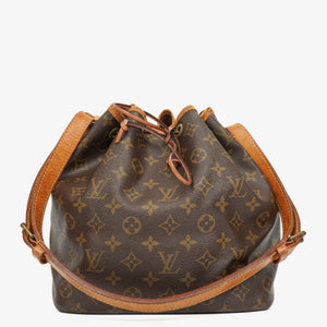 Louis Vuitton Petit Noe Monogram Canvas Shoulder Bag