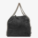 Stella McCartney Falabella Mini Tote Black Vegan Shaggy Deer Fold Over Bag