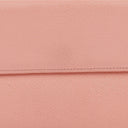 Chanel Caviar Leather Pink Coco Button Bifold Long Wallet