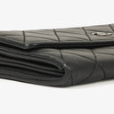 Chanel Classic Flap Black Quilted Long Wallet