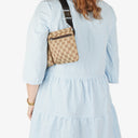 Gucci GG Beige/Brown Monogram Canvas Belt Bag