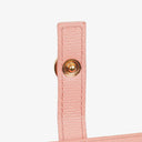 Chanel Caviar Leather Pink Coco Button Bifold Long Wallet