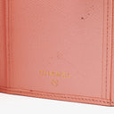 Chanel Caviar Leather Pink Coco Button Bifold Long Wallet