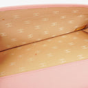 Chanel Caviar Leather Pink Coco Button Bifold Long Wallet