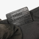 Gucci Baguette Pochette Boat Black GG Monogram Bag
