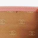 Chanel Caviar Leather Pink Coco Button Bifold Long Wallet