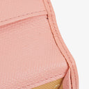 Chanel Caviar Leather Pink Coco Button Bifold Long Wallet