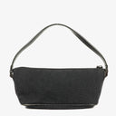 Gucci Baguette Pochette Boat Black GG Monogram Bag