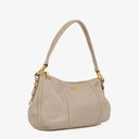 Prada Argilla Soft Calfskin Stitched Shoulder Bag