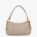 Prada Argilla Soft Calfskin Stitched Shoulder Bag