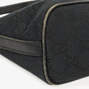 Gucci Baguette Pochette Boat Black GG Monogram Bag