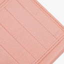 Chanel Caviar Leather Pink Coco Button Bifold Long Wallet