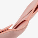 Chanel Caviar Leather Pink Coco Button Bifold Long Wallet
