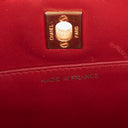 Chanel Red Lambskin Quilted Small 31 Vintage Shopping Tote Bag