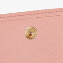 Chanel Caviar Leather Pink Coco Button Bifold Long Wallet