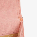 Chanel Caviar Leather Pink Coco Button Bifold Long Wallet