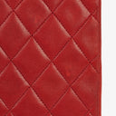 Chanel Red Lambskin Quilted Small 31 Vintage Shopping Tote Bag