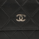 Chanel Classic Flap Black Quilted Long Wallet