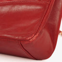 Chanel Red Lambskin Quilted Small 31 Vintage Shopping Tote Bag