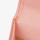 Chanel Caviar Leather Pink Coco Button Bifold Long Wallet
