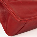 Chanel Red Lambskin Quilted Small 31 Vintage Shopping Tote Bag