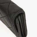 Chanel Classic Flap Black Quilted Long Wallet