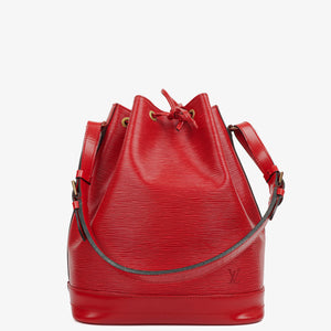 Louis Vuitton Noe GM Red EPI Leather Shoulder Bag