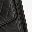 Chanel Classic Flap Black Quilted Long Wallet
