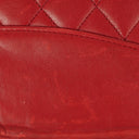 Chanel Red Lambskin Quilted Small 31 Vintage Shopping Tote Bag