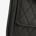 Chanel Classic Flap Black Quilted Long Wallet