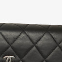 Chanel Classic Flap Black Quilted Long Wallet
