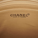 Chanel Straight Flap Beige Lambskin Shoulder Bag