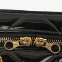 Chanel Lunch Box Black Quilted Patent Leather Tote Bag