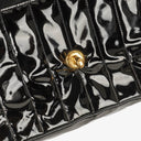 Chanel Vertical Quilted Black Patent Leather Single Flap Bag With 24K Gold-Plated Hardware