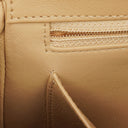 Chanel Straight Flap Beige Lambskin Shoulder Bag