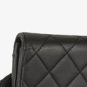 Chanel Classic Flap Black Quilted Long Wallet