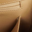 Chanel Straight Flap Beige Lambskin Shoulder Bag