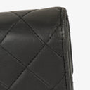 Chanel Classic Flap Black Quilted Long Wallet