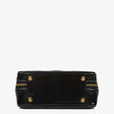 Chanel Lunch Box Black Quilted Patent Leather Tote Bag