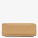 Chanel Straight Flap Beige Lambskin Shoulder Bag