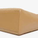 Chanel Straight Flap Beige Lambskin Shoulder Bag