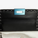 Valentino Garavani Silver Mirror Calfskin Small Rockstud Shoulder Bag