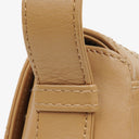 Chanel Straight Flap Beige Lambskin Shoulder Bag