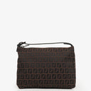 Fendi FF Zucchino Brown Pouch
