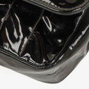 Chanel Vertical Quilted Black Patent Leather Single Flap Bag With 24K Gold-Plated Hardware