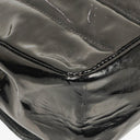 Chanel Vertical Quilted Black Patent Leather Single Flap Bag With 24K Gold-Plated Hardware
