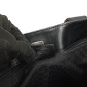 Gucci Web Leather Tote Bag Black